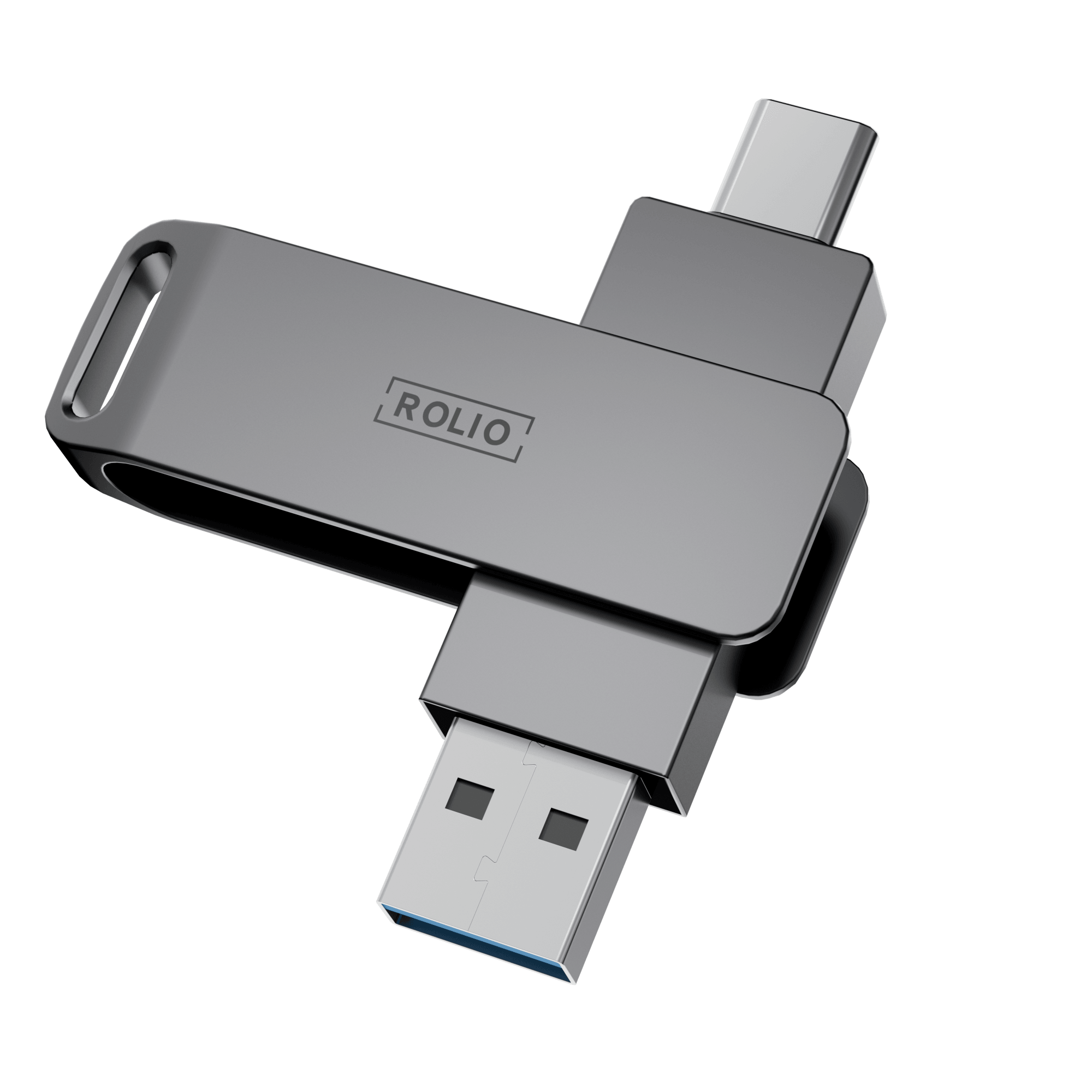 Rolio USB Stick 128 GB - USB C en USB A - 800Mbps - USB 3.0