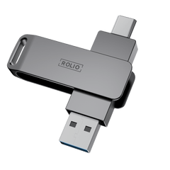 Rolio USB Stick 128 GB - USB C en USB A - 800Mbps - USB 3.0