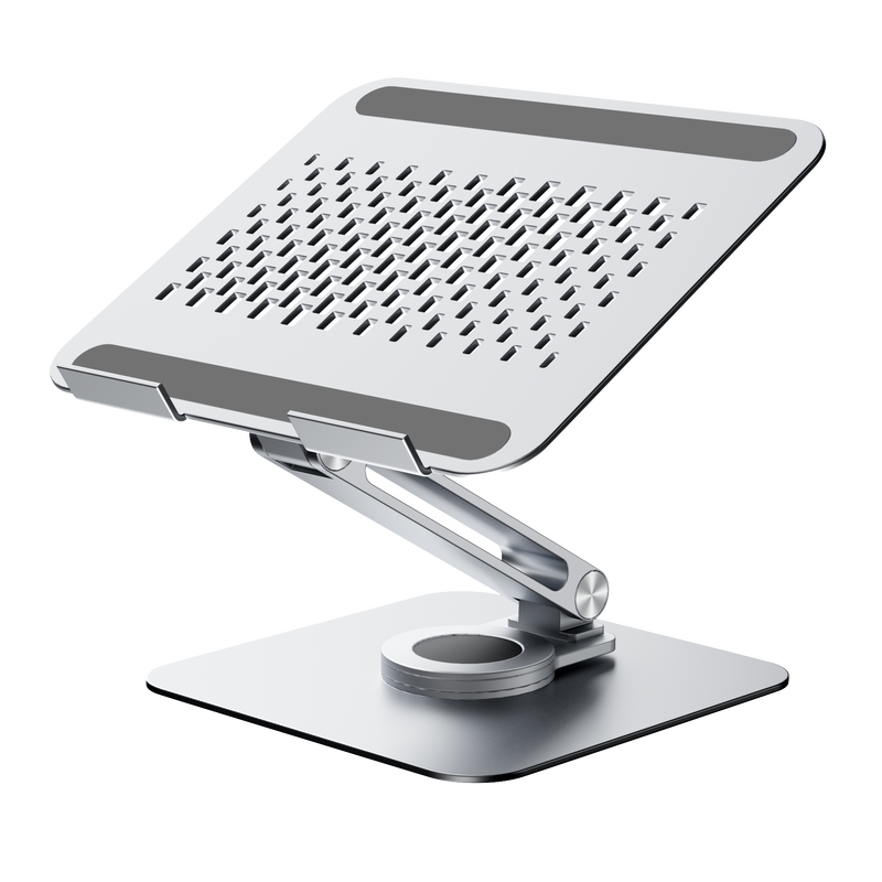 Rolio Laptop Standaard - 360* Draaibaar - Universeel - Aluminium - Rolio