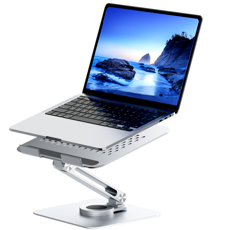 Rolio Laptop Standaard - 360* Draaibaar - Universeel - Aluminium - Rolio