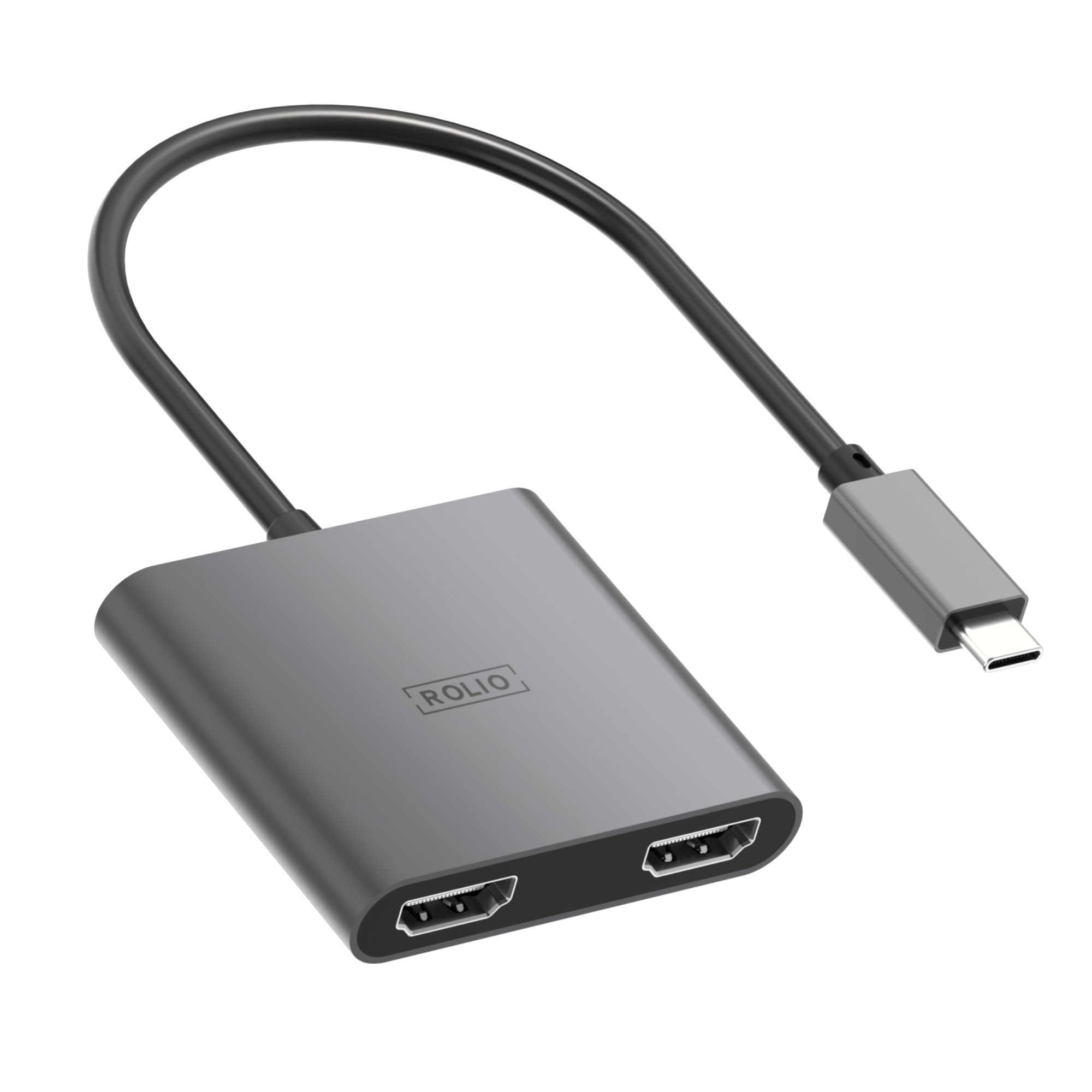 Rolio USB C naar HDMI - Dual HDMI Adapter - 2x HDMI 4K