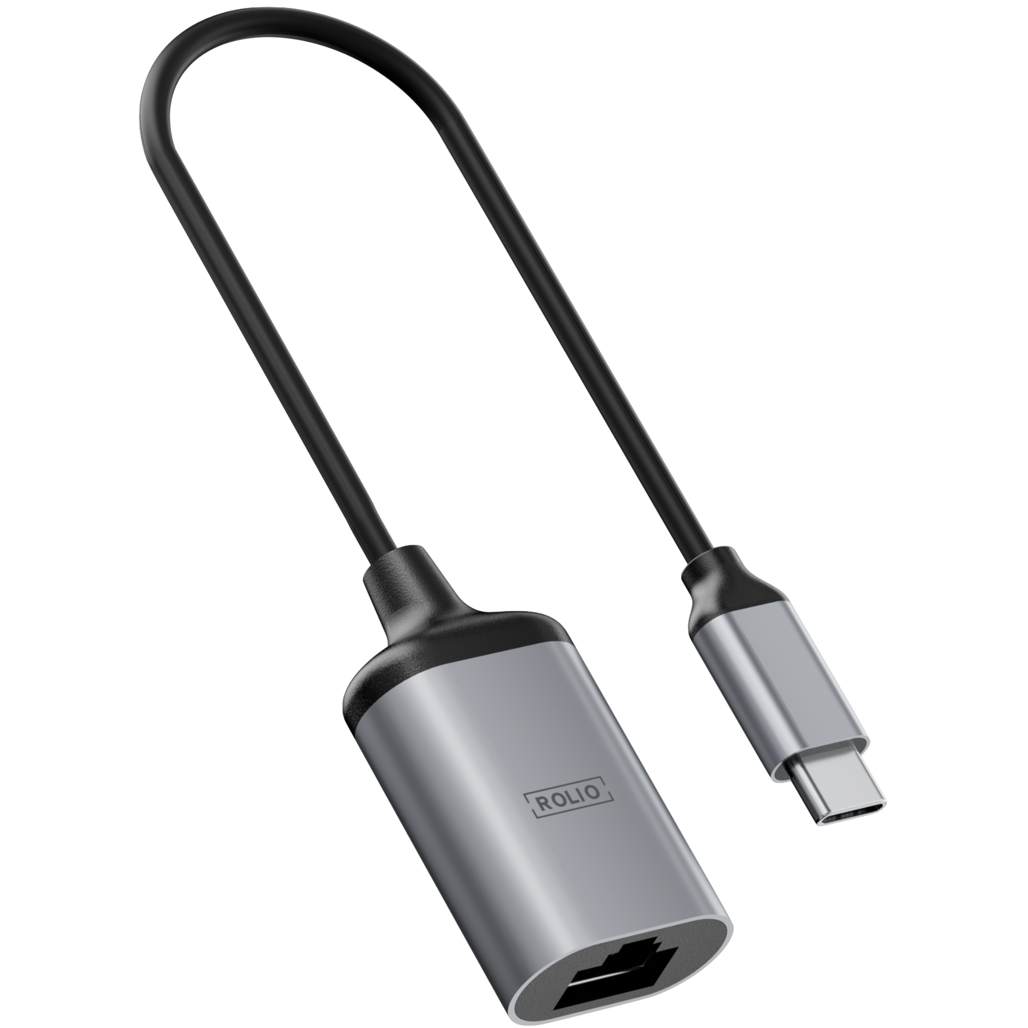 Rolio USB C Adapter - USB-C naar Ethernet - 1Gbps