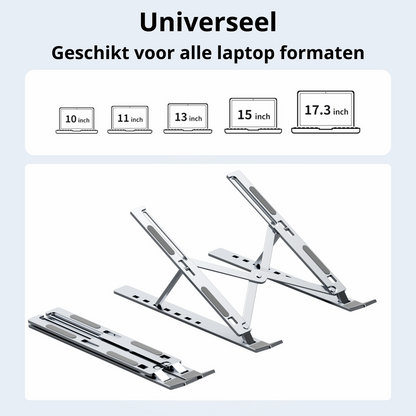 Rolio Laptop Standaard - Inklapbaar - Universeel - Aluminium