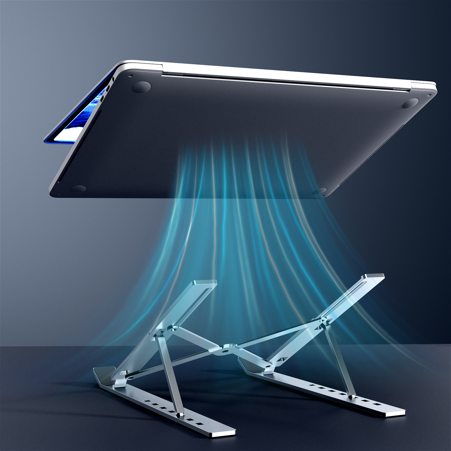 Rolio Laptop Standaard - Inklapbaar - Universeel - Aluminium