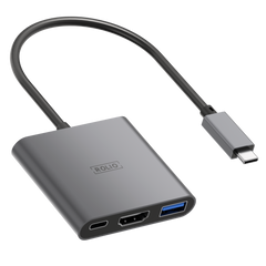 Rolio USB C naar HDMI Adapter - 3 in 1 - 4K HDMI - USB 3.0 - USB-C Opladen